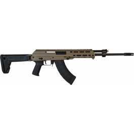 M+M Industries M10XZSH-FDE M10X  7.62x39mm 16.50" 30+1 5 Position Side Folding Collapsible Stock, Black Magpul SL Grip, Short Handguard
