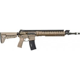 Bravo Company MK12 MOD-0, Semi Automatic Rifle, 5.56 NATO, 18" Barrel, PRI Handguard w/ top rail and folding sights, FDE - 862-MK12-5-FDE