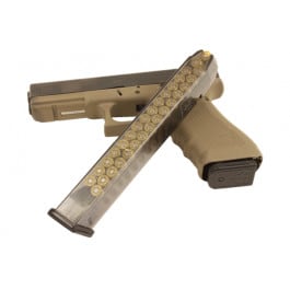 Elite Tactical Systems ETS Group GLK-18 Pistol Mags Clear Extended 31rd 9mm Luger for Glock 26,19,17,34,45,19x GEN1-5 & 18