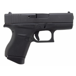 Factory Rebuilt Glock 43, 9mm, Sub Compact, Semi Automatic Slimline Pistol, (2) 6rd Magazines, 3.39" Barrel, Black