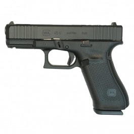 Glock 45 V, Ported Slide & Barrel, Semi-Auto Pistol, 9mm, 4.02" Ported Barrel, (3) 17 Rd Mags, W / Front Serrations, Ambi Slide Release, Optic Ready, V Series - PV4550203BLKP