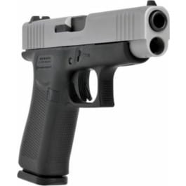 Used <em>Glock</em> 48 Semi-Automatic Slim Line Pistol 9mm, 12 Magazine (10rd magazine with +2 Ext), Black Frame/Silver <em>Slide</em>, Hyve Ext. Mag Release - Excellent Condition