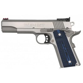 Colt ZO5072GCL 1911 Gold CUP Lite 9mm 5" Barrel 9rd Semi-Auto Pistol, Stainless Steel W/ Fiber Optic Front Sight & Bomar Rear Sight - Minor Cosmetic Blem