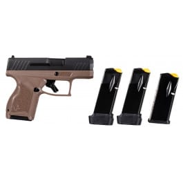 Taurus GX4 9mm 3.06" 11+1 Pistol Black/Brown 4 Mags