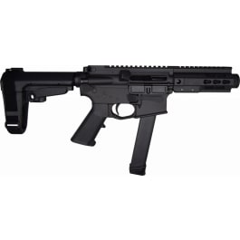 Brigade BM-9 9mm AR Pistol, 5.5" Barrel, Black Graphite Cerakote, SBA3 Adjustable Pistol Brace, w/ One High-Capacity Glock Compatible Magazine - A0915512