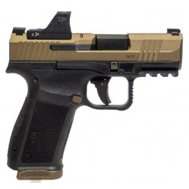 Canik HG7882BV-N MC9L 9mm Semi-Auto Compact Pistol, 2-17 Rd Mags, 3 Dot Sights, Optic Ready, Undercut Trigger Guard, Bronze On Black W / MeCanik Optic