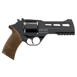 Chiappa 340.220 Rhino 50DS DA/SA 357 Magnum 5" 6rd Walnut Black