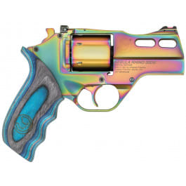 Chiappa Firearms Rhino 30DS Nebula *CA Compliant 6rd 3" Rainbow PVD Steel Barrel & Cylinder Rainbow PVD Aluminum Frame with Blue Laminate Grip Revolver