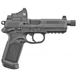 FN 66100864 FNX Tactical 45 ACP  5.30" Threaded Barrel 15+1 , Matte Black , Manual Safety ,   Night Sights Includes <em>Vortex</em> Viper Red Dot