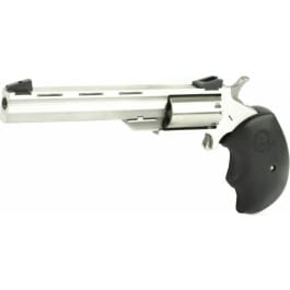 <em>North</em> <em>American</em> Arms Mini Master Revolver 4" Barrel 22LR/22WMR 5rd - Stainless W/ Black Grips - NAA-MMC
