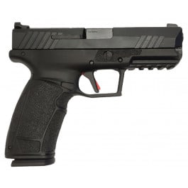 Tisas PX-9IO 9MM Semi-Auto Pistol, Black, 4.1" Barrel, 1-18 & 1-20 Rd Mag, Adj Iron Sights, <em>Tactical</em> Trigger W / Trigger <em>Safety</em>, Holster, Etc. 