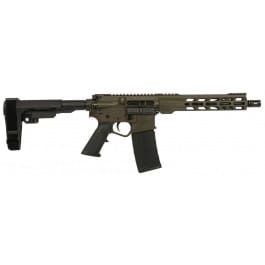 Wise Arms Wise Arms WA-15B 10.5-556-SBA3-ODG Semi-Auto Pistol, 5.56 NATO/.223, 10.5" Barrel, 30+1, ODG Cerakote, SBA3 Brace