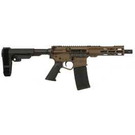 Wise Arms WA-15B 7.5-300-SBA3-MNB Semi-Auto Pistol, 300 AAC Blackout, 7.5" Barrel, 30+1, Midnight Bronze, Threaded Barrel, SBA3 Brace.