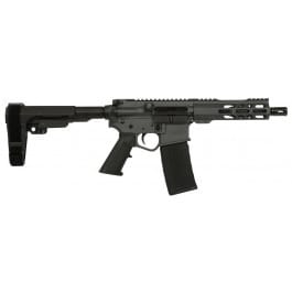 Wise Arms Wise Arms WA-15B 7.5-556-SBA3-SG Semi-Auto Pistol, 5.56 NATO/.223 Rem, 7.5" Barrel, 30+1, Billet Aluminum, Cerakote Grey, SBA3 Brace, Threaded Barrel.