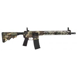 Hi-Point HP-15, Semi Automatic AR-15 Rifle, 5.56 NATO, 16" Barrel, (1) 30rd Magazine, M-LOK Handguard, UTG Flip Up Sights, M81 Woodland  - HP15R-556 M81