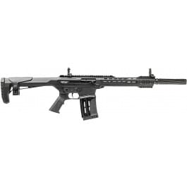 GForce GF251220 GF25 AR-12 Style Semi-Auto Shotgun, 12 Gauge, 18.5" Barrel, Black, 5rd Magazine, Choke Tubes, 3" Chambers, Flip Up Sights