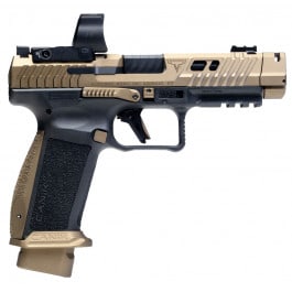 Canik TTI Combat 9mm 4.6" Barrel 18rd/21rd Semi-Auto Pistol W/ M03 MeCanik Optic, Compensator, Slide Cuts, & Forward Slide Serrations - Designed With Taran Butler of Taran Tactical Innovations 