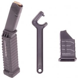 American Tactical ATI Schmeisser S50, 50 Round Glock Magazine with Capacity Window, 9mm NATO Caliber for all Glock Compatible Platform Firearms, Black - M9MMS50WMLE