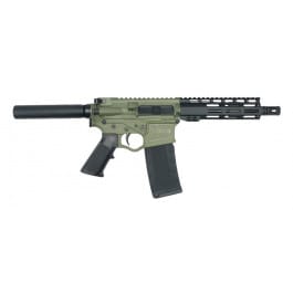 American Tactical ATI Omni Maxx Hybrid AR-15 Pistol, .223/5.56 7.5" Barrel, 7" M-LOK Rail - Battlefield Green - ATIGOMX556MP4BFG