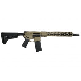 American Defense UIC Criterion Core Patrol .223 Wylde AR-15 Rifle, 13.9" Barrel with Pined and Welded Surefire Warcomp - FDE - ADM - UICR5FDE13M2MLOK