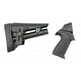 M4 Tactical Adjustable Telescopic Stock, For Benelli M4 Shotguns Clones, i.e. Panzer M4, Etc. Aftermarket, Made In Turkey