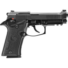 Beretta J80XBLK13 80X Cheetah 13+1 3.90" Black Optic Ready/Serrated Slide, Black Anodized Aluminum Frame w/Picatinny Rail & Beavertail, Black Plastic Grip Panels