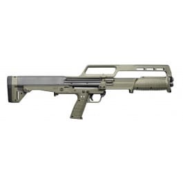 KEL KSG410GRN 410 Gauge, 18.5 barrel, Dual Tube 5+5 Capacity, Pump Shotgun, Fiber Optic Sights, OD Green