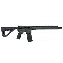 Sons of Liberty M4 L89, 5.56 NATO, Pinned and Welded 14.5" w/ HUXWRX Flash Hider, Midlength Gas System, Stealth Grey Cerakote - M4-L89-556-145-HUX-RIFLE-CK-SGRY BLEM 