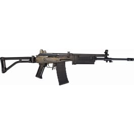 JRA Gallant Rifle, Gen <em>II</em>, 5.56 NATO, Semi-Auto, 18" Barrel W/ Comp, No Bayonet Lug, Side Fold Stock,Polymer Handguard, Case, 30 Rd Mag - Minor Blem