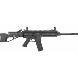Blue Line Solutions / Mauser M-15 Semi-Automatic Rifle 16.5" Barrel .<em>22</em>LR <em>22</em> Round Mag, Side Folding Stock W / Adjustable Riser, Black  - Mfg #4150013