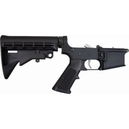 Anderson AR-15 <em>Complete</em> <em>Lower</em> Receiver W/ 6 Position Adjustable Stock - Ready To Accept Any <em>Complete</em> Upper - Simply Push Pins and Rock And Roll