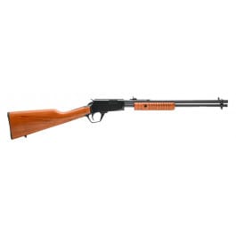 Rossi RP22W201WD Gallery Pump 12+1 20", Black Polished Barrel/Rec, Hardwood Stock, Fiber Optic Sights