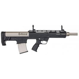 Tokarev TBP-12M - Semi-Auto Bullpup Shotgun,18.5" Barrel, 12 Gauge, 5 Round Mag, Folding Sights, 2 3/4 & 3" - Tsunami Nickel Finish 