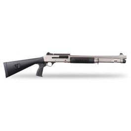 Panzer Arms M4 Marine Grade Tactical Semi-Auto Shotgun 18.5" Barrel 12GA 3" 5 Round, Piston Driven, Electroless Nickel-Phosphorus Finish - PAM4MTSSS