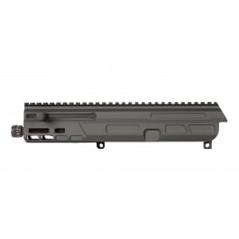 Matador Arms MAT-9K Roller Delayed Upper Receiver, 6061-T6 Anodized, 5" Threaded Barrel, Non-Reciprocating Charging Handle, Fits AR-9 Lower Recievers, Black