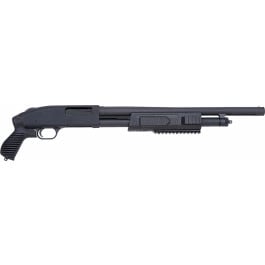 Mossberg JIC 500 Pump 12GA Shotgun, Synthetic Pistol Grip Black Matte Blued - 57340