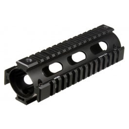 UTG Leapers PRO Model 4 / AR15 Carbine Length <em>Drop</em>-in Quad Rail, Black MTU001