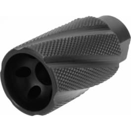 Tacfire Knurled Linear Compensator Sound & Concussion Forwarder For .223/5.56 - 1/2x28 Thread Pitch - Black Nitride - MZ1023 