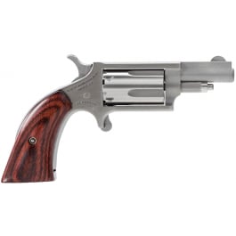 <em>North</em> <em>American</em> Arms 22MS-GBG .22 Magnum Revolver, 1.1" Wood Boot Grip Stainless - 22MS-GBG