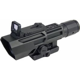 NcStar NCSTAR Advance Dual Optic 3-9x42 P4 Sniper Reticle w/ Flip Up Red Dot Optic VADOBP3942G