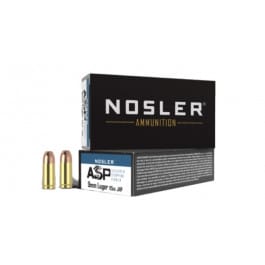 Nosler Assured Stopping Power 9mm Luger 115gr Jacketed Hollow Point Brass Case 50 Rounds.