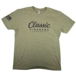 NEW Classic Firearms T-Shirt - Military Green