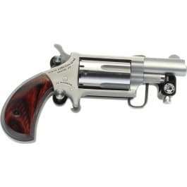 NAA NAA22MSBBS <em>MINI</em>-REVOLVER 1-1/8" S/S Matte Wood w/BELT Buckle Revolver