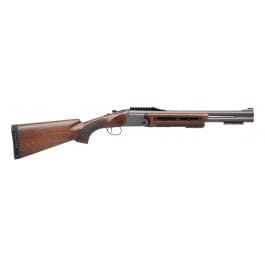 Panzer Arms Jaeger Tactical, Over/Under Shotgun, 12 Gauge, 3" Chamber, 18.5" Barrel, Walnut Stock w/ Walnut MLOK Handguard, Disruptive Grey Cerakote