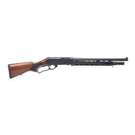 Panzer Arms EG-220 Lever Action Tactical 12 Gauge Shotgun w/ Walnut Stock/Birdshead Grip and Tactical Metal Handguard, 6+1 w/ incl. Ext - PAEG220LATS 