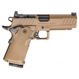 <em>Springfield</em> PH9117AOSCB Prodigy 1911 9mm Pistol, Optic Ready, 4.25 <em>Match</em> SS Barrel, 1-17 + 1- 20 Rd Mag, Ambi Safety, Grip Safety, Coyote Brown