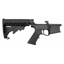 Plum Crazy AR-15 <em>Improved</em> Gen II Complete Polymer Lower Receiver, Ready to Drop in and Push Pin.  - Black