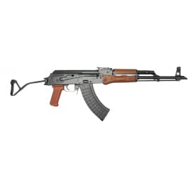 Pioneer Arms Forged Series Side Folding AK-47 Sporter Rifle, 7.62x39, S/<em>A</em>, Laminated Wood, 2-<em>30</em> Rd Mags - POL-AK-S-FS-FT-W