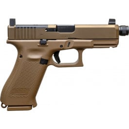 <em>Glock</em> 19X <em>MOS</em> Semi-Automatic 9x19mm Pistol, 4.52" Threaded Barrel, (1) 17 Round & (2) 19 Round Magazines - Coyote Finish - PX1950S03MOSTB