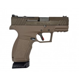 Tisas PX-9 Carry Semi-Auto 9mm Pistol, 3.5" Barrel, Flat Trigger, Interchangeable Backstraps & Grip Panels, (1) 17rd & (1) 15rd Magazine, Holster, Hard Case, FDE
